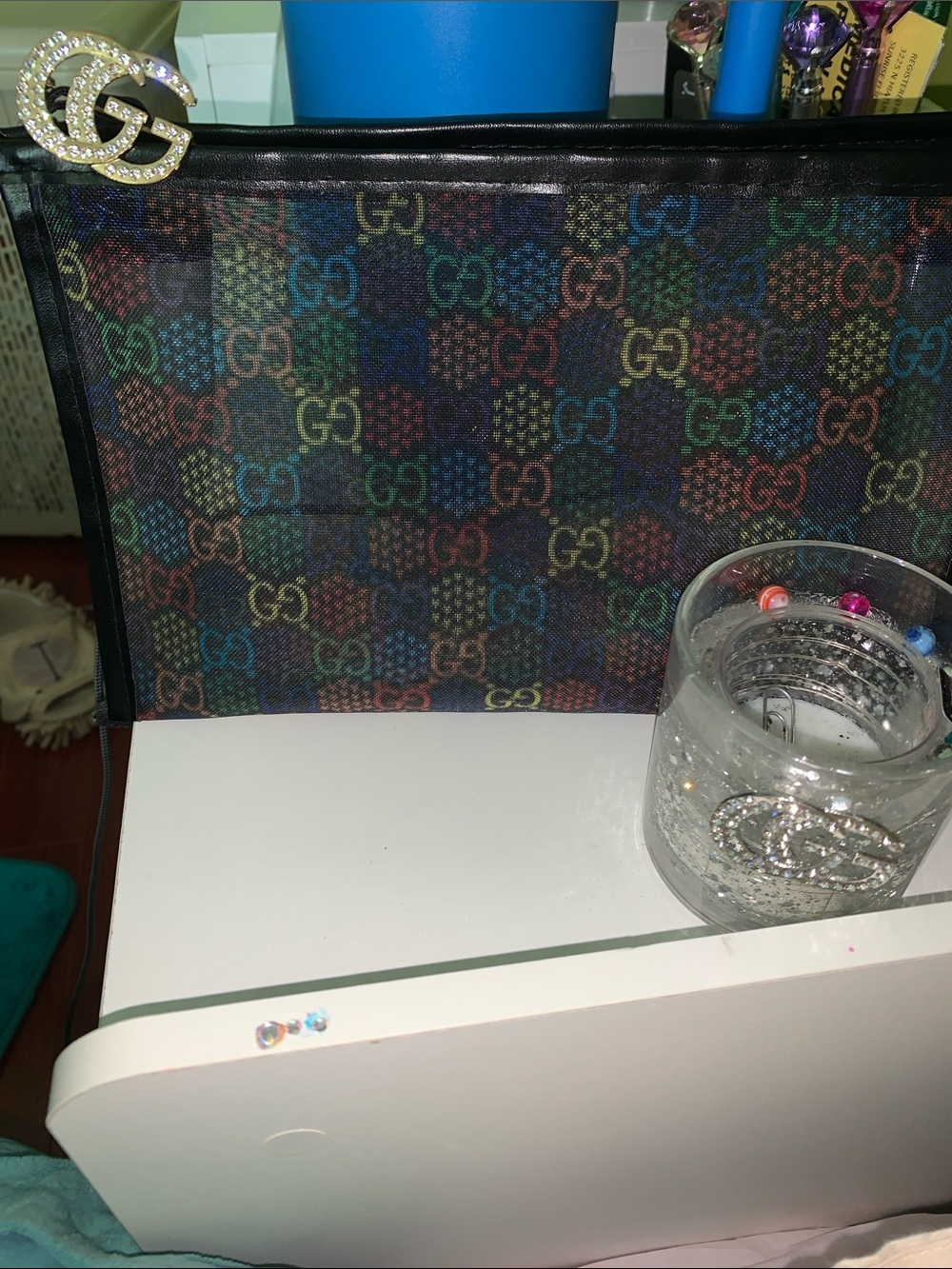 Monogram gg Multicolor mesh bag